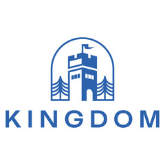 Obraz premium kingdom flat minimalist logo design