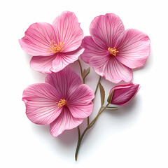 Miltonopsis Orchids flowers  Isolated on white background.