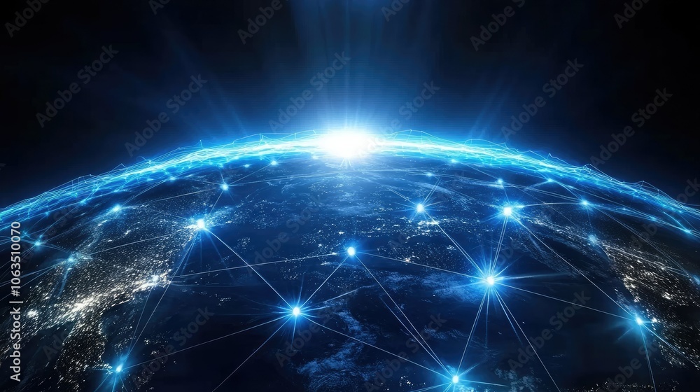 Poster dynamic global network visualization at dawn