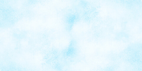 Grunge tint light blue watercolor abstract background, Aquarelle paint paper textured, blue sky with clouds,  Sky Nature Landscape Background, sky background with white fluffy clouds.