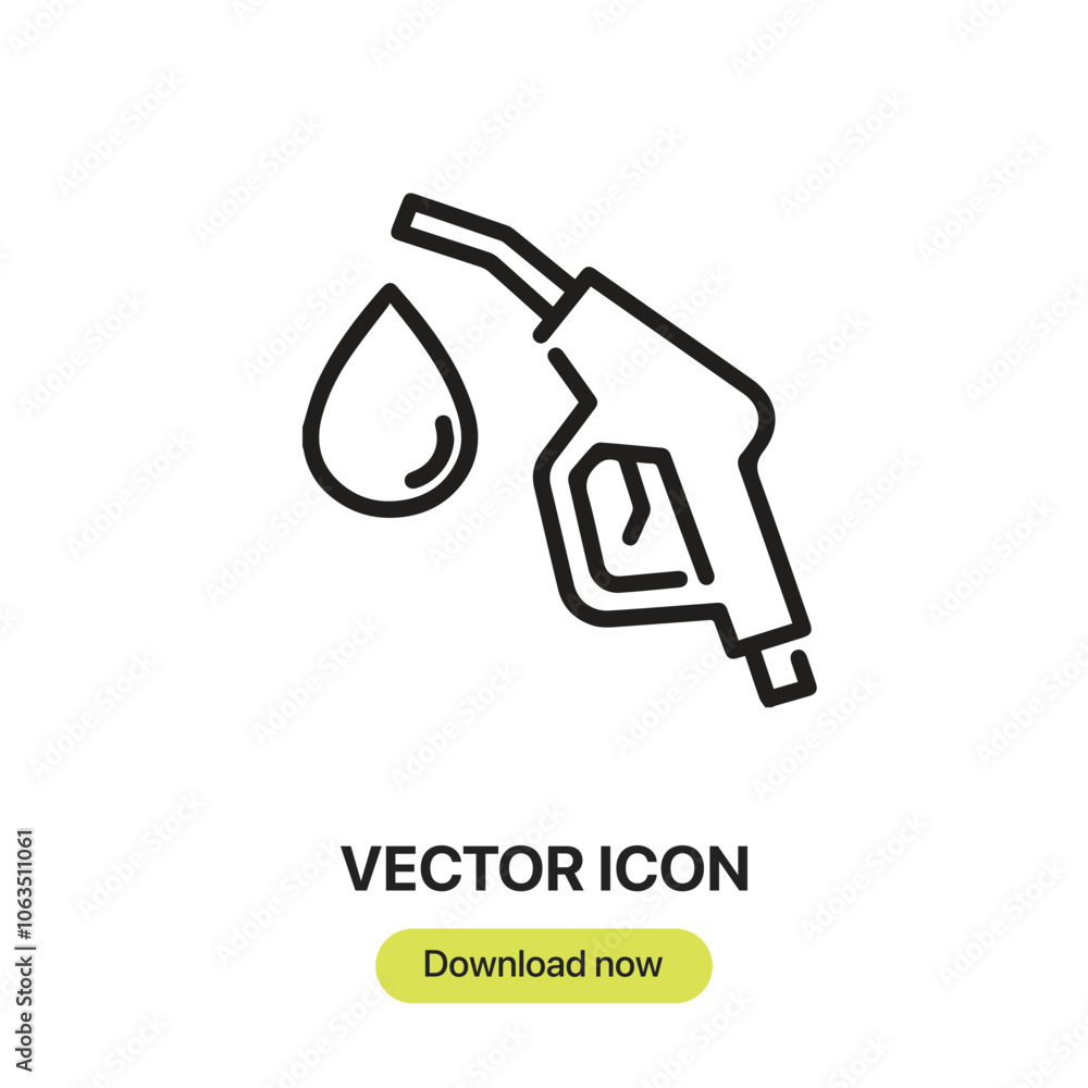 Aufkleber petrol icon vector. linear-style sign for mobile concept and web design. petrol symbol illustration.