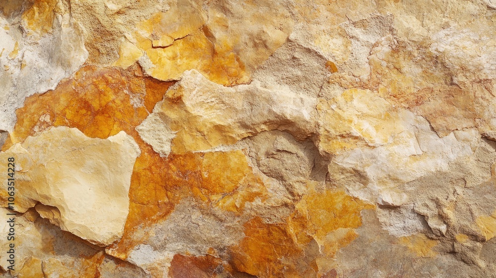 Poster close-up image capturing the rough wall texture, creating an abstract background with intricate deta