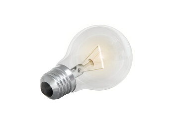 Glowing Lightbulb, transparent background