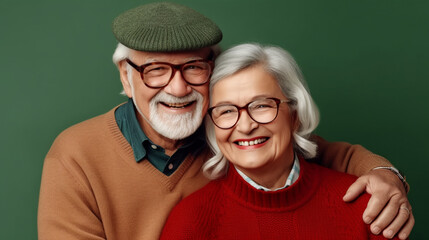portrait of elderly couple