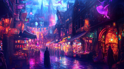 Obraz premium night in the park