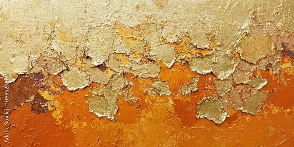 Poster textured background featuring a blend of gold and orange hues, creating an appealing and vibrant vis