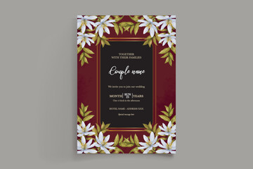 BRIDAL SHOWER FLORAL INVITATION TEMPLATE