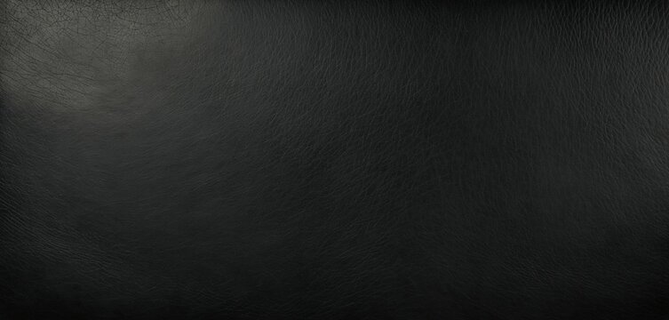 Rich Black Leather Close-Up