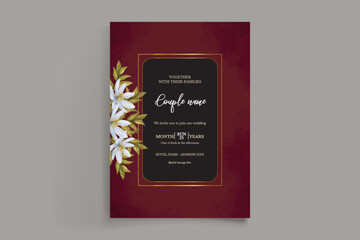 BRIDAL SHOWER FLORAL INVITATION TEMPLATE