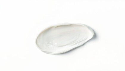 Cream smears on white background.