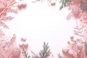 Abstract pink spring themed background with copy space