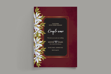 BRIDAL SHOWER FLORAL INVITATION TEMPLATE