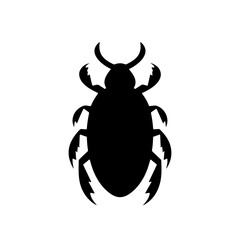 Tick silhouette vector illustration design on white background.