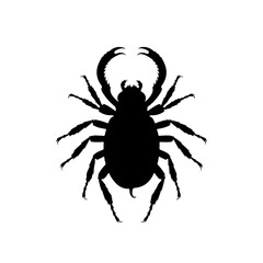 Tick silhouette vector illustration design on white background.