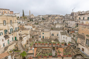 Fototapeta premium Matera, eine historische Stadt in der süditalienischen Region Basilikata. 
