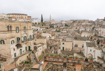 Matera, eine historische Stadt in der süditalienischen Region Basilikata. 
