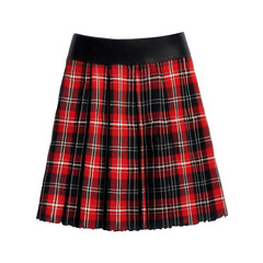 Traditional Scottish kilt for Burns Night in January, isolated on solid white background, , transparent background