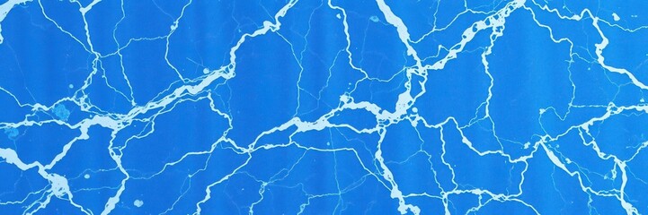Blue marble background with elegant veins of white and gray, perfect for luxury designs or backgrounds, texture, blue