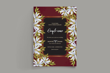 BRIDAL SHOWER FLORAL INVITATION TEMPLATE