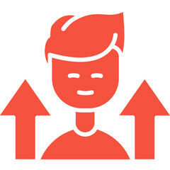 Personal Growth Vector Icon Design