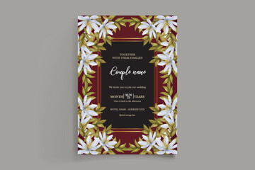 BRIDAL SHOWER FLORAL INVITATION TEMPLATE