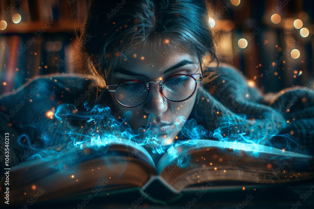 Poster person working with science research and development generative ai