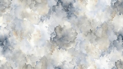 Fototapeta premium soft blended watercolor strokes in grey shade seamless pattern aerial view