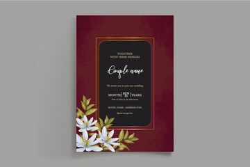 BRIDAL SHOWER FLORAL INVITATION TEMPLATE