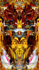 Abstract art background . Hand painting artwork . Canvas .