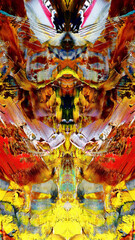 Abstract art background . Hand painting artwork . Canvas .