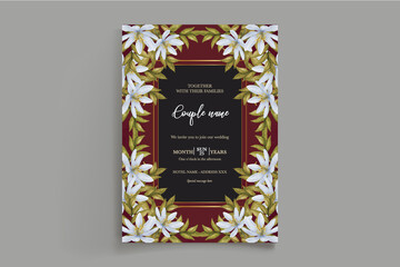 BRIDAL SHOWER FLORAL INVITATION TEMPLATE