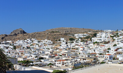 Grèce ville de Lindos sur l'Île de Rhodes 