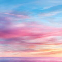 Fototapeta premium Serene sunset over calm ocean waters