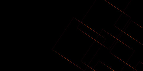 Black and red  vector futuristic tech glow and shinning line simple modern abstract background. Abstract luxury red geometric random chaotic lines with many squares and triangles shape on black bg