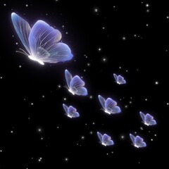 Obraz premium butterfly in the night