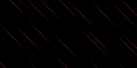 Black and red  vector futuristic tech glow and shinning line simple modern abstract background. Abstract luxury red geometric random chaotic lines with many squares and triangles shape on black bg