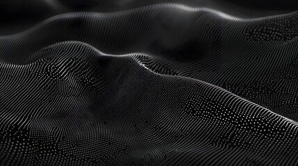 Dynamic Digital Wave Pattern with Futuristic Gradient and Expanding Frequency