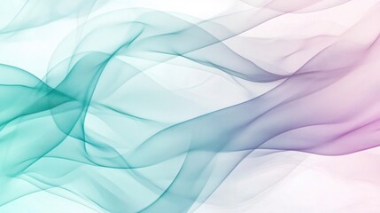 Fototapeta premium Flowing gradient shapes in teal and lavender tones, abstract and fluid, gentle transitions