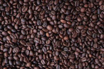 Obraz premium Roasted coffee beans for background