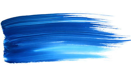 Blue paint brush isolated on white background PNG transparent