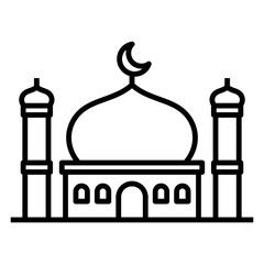 Mosque illustration or icon