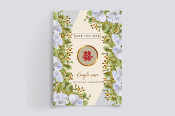 BRIDAL SHOWER FLORAL INVITATION TEMPLATE