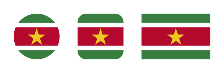 Suriname flag icon set