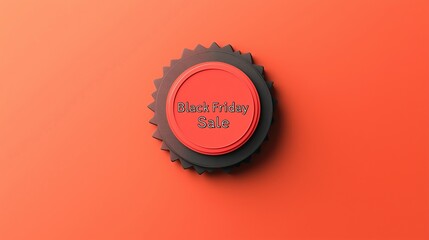 Black Friday Sale, on orange background