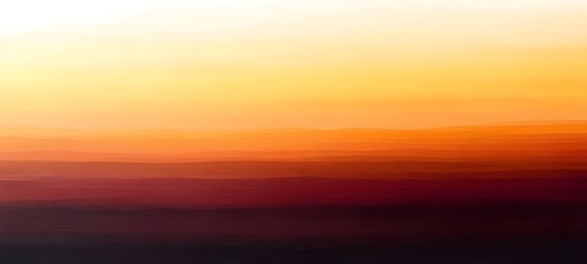 A mesmerizing abstract landscape featuring warm hues of orange and red blending seamlessly into soft gradients, creating a serene and tranquil atmosphere.