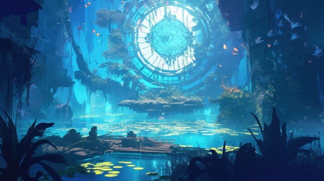 A mysterious fogfilled portal hanging in the air above a tranquil lake grants access to a magical underwater world where mermaids live and the laws of gravity are reversed.