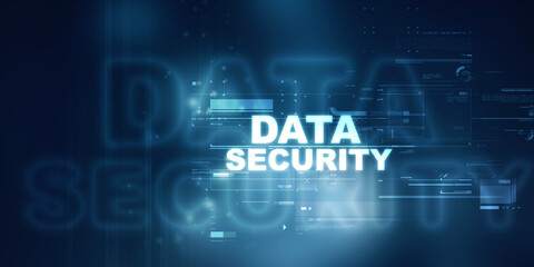 2d illustration data security concept
