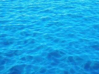 Obraz premium Blue water wave texture background with rippling pattern and vibrant shades of blue, aqua, tranquil