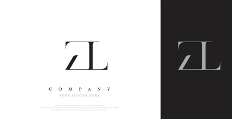 Obraz premium Initial ZL Logo Design Vector 