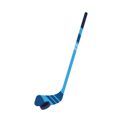 hockey stick and puck equipment